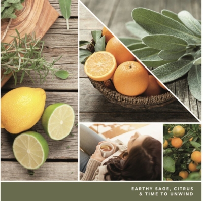 YANKEE CANDLE VOTIVNÍ SVÍČKA PLNĚNÁ VE SKLE SAGE & CITRUS