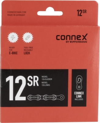 Řetěz CONNEX 12sR pro 12-kolo, stříbrný