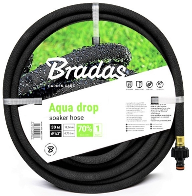 Zahradní zavlažovací kapací hadice 30m 1/2" AQUA-DROP BRADAS WAD1/2030