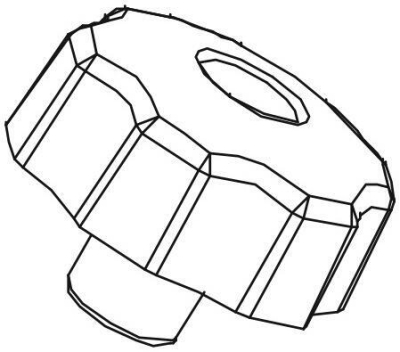 Compass náhradní matice plast pro 02120, 02125 a 02126