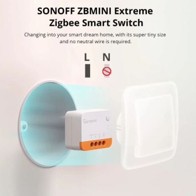 SONOFF ZBMINIL2 Extreme ZigBee Smart Spínač (Nevyžaduje Neutrální Vodič)