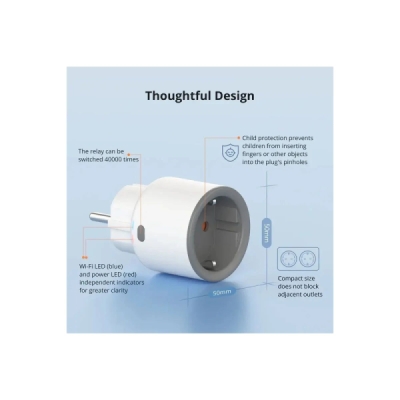 SONOFF S60TPF iPlug Wi-Fi chytrá zásuvka