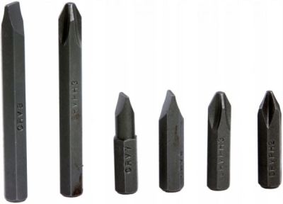 Úderový šroubovák s bity 6ks, 1/2" MAR-POL M61010