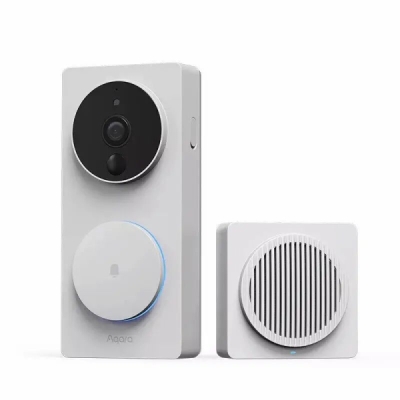 AQARA Doorbell Camera Hub G410 Select (CH-C09DW), Bílý - inteligentní videozvonek s hubem