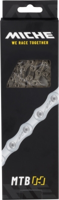 Řetěz MICHE 10s pro MTB SH 138 čl, stříbrný, box