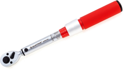 Momentový klíč 1/4" 5-25 Nm, zvýšená přesnost 3 %, s certifikátem - QUATROS QS59025