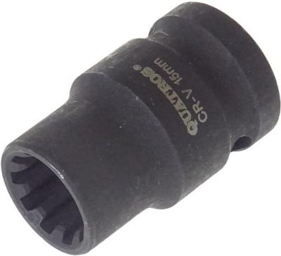 Klíč - nástrčná hlavice 1/2" 15 mm, 10hranná, na brzdy AUDI, PORSCHE - QUATROS QS70015