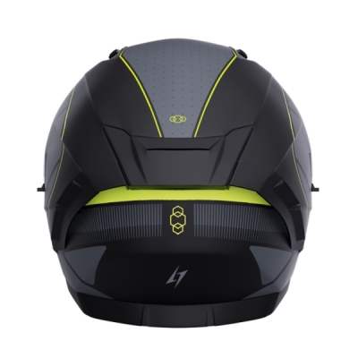 Integrální helma STORMER 407-21IC-C03-10 BLASTER TRON neon, yellow, metal matt L