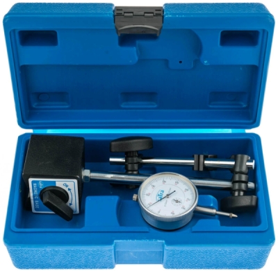 Magnetický stojan, stativ + úchylkoměr, rozsah 0 - 10 mm - SATRA S-MAHO2