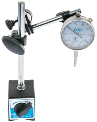 Magnetický stojan, stativ + úchylkoměr, rozsah 0 - 10 mm - SATRA S-MAHO2