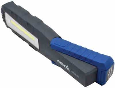 Dílenská montážní lampa, COB LED, 800 lm, nabíjecí, s magnety a háčky - ASTA A-GAL99