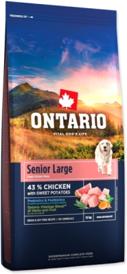 Krmivo Ontario Senior Large Chicken & Sweet Potatoes 12kg
