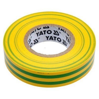 Yato Izolační páska elektrikářská PVC 15mm / 20m žlutozelená