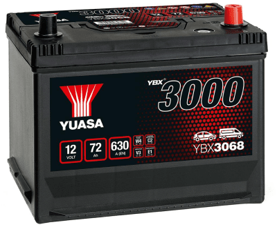 Autobaterie Yuasa YBX3000 SMF 12V, 72Ah, 630A, YBX3068