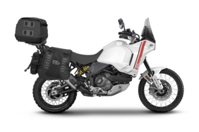 Kompletní sada adventure brašen SHAD 130.kitTR40side-151 TERRA TR40 a vrchní brašny TR50, včetně montážní sady SHAD DUCATI DESERT X