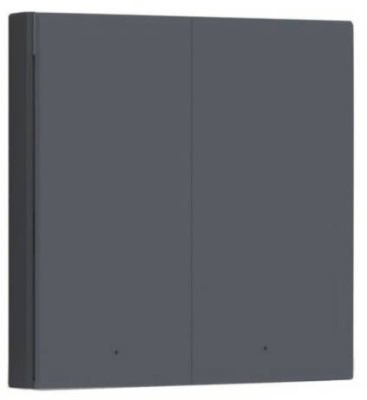 AQARA Smart Wall Switch H1 EU (WITH NEUTRAL) - vypínač s dvojitým relé s neutrálem, šedá