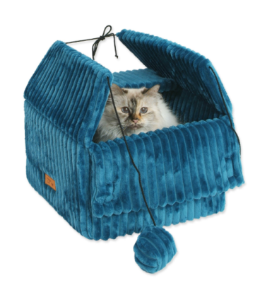Kukaň Magic Cat Stripe modrá 40x36cm