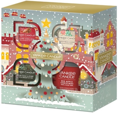 Yankee Candle dárková sada tumbler a 3 skleněné votivní svíčky 2024