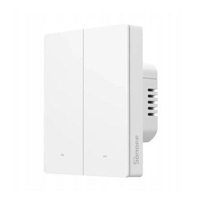 SONOFF SwitchMan Chytrý Nástěnný Vypínač M5 Matter, 2-tlačítko, 80 mm (EU typ)
