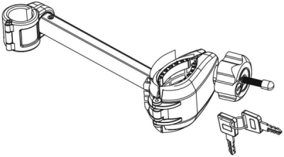 Compass náhradní držák kola dlouhý se zámkem pro 02125 a 02126