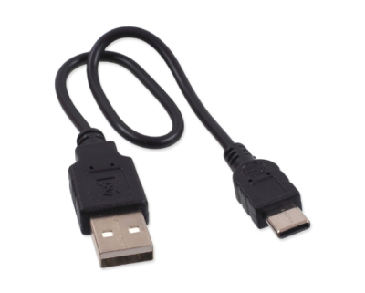 Obojek Dog Fantasy USB LED nylonový svítící M-L oranžový 2,5x45-65cm