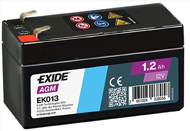 Autobatérie Exide Start-Stop AGM, 12V, 1,2Ah, 18A, EK013
