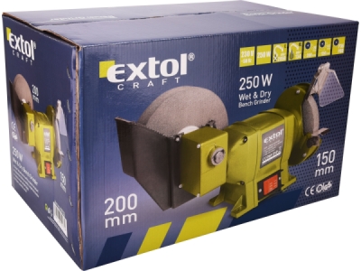 Stolní bruska s pomaloběžným kotoučem EXTOL CRAFT 250W