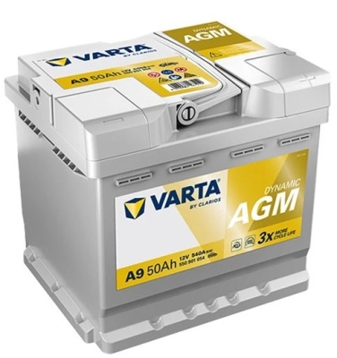 Autobaterie Varta Dynamic AGM 12V, 50Ah, 540A, A9