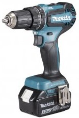Aku bezuhlíkový příklepový šroubovák Li-ion 18V/3,0 Ah,systainer Makita DHP485RFJ