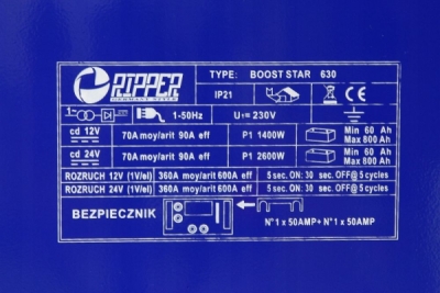 Nabíjecí zdroj se startem CLASS 630 MAR-POL M82513