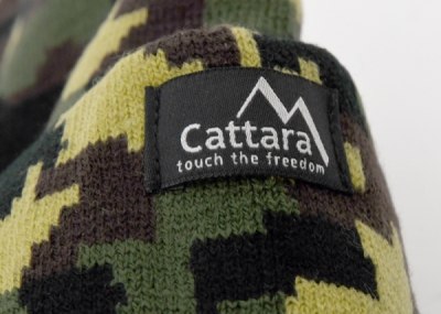 Čepice ARMY s LED svítilnou USB nabíjení Cattara