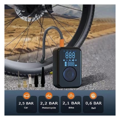 PATONA cestovní mini kompresor do auta,na kolo-4Ah powerbank,LED SOS,LCD