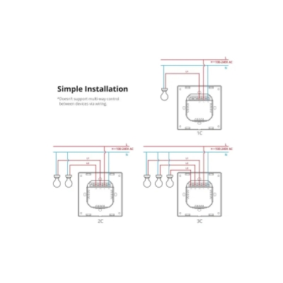 SONOFF SwitchMan Chytrý Nástěnný Vypínač M5 Matter, 2-tlačítko, 86 mm (EU typ), Tmavě šedý