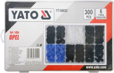 Yato příchytky plastové pro čalounění Opel 300 ks - YT-06652