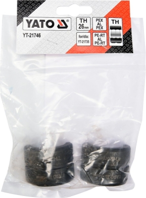 Yato náhradní čelisti k lisovacím kleštím YT-21735 typ TH 26mm - YT-21746
