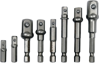 Yato sada adaptérů do vrtačky HEX 1/4" na gola hlavice 8 ks - YT-04639