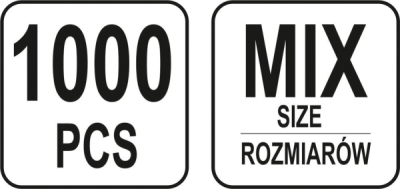 Yato závlačky sada 1000 ks - YT-06885