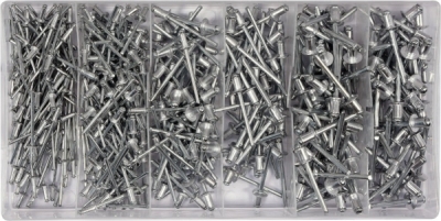 Yato nýt hliníkový sada 400ks (2,4, 3,2, 4,0, 4,8mm) - YT-36420