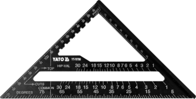 Yato tesařský trojúhelník hliníkový 180mm - YT-70786