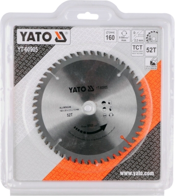 Yato kotouč na hliník 160 x 20 mm 52z - YT-60905