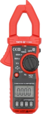 Yato multimetr digitální s klipsy TRUE RMS - YT-730933