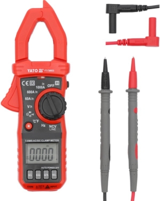 Yato multimetr digitální s klipsy TRUE RMS - YT-730933