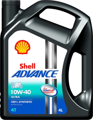 Motorový olej Shell Advance Ultra 4T 10W-40, 4L