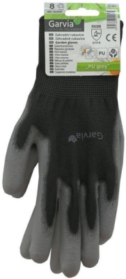 Rukavice zahradní vel. 8 PU grey Garvia 22041