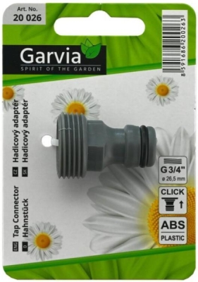 Adaptér hadicový s vnějším závitem 3/4" Garvia 20026