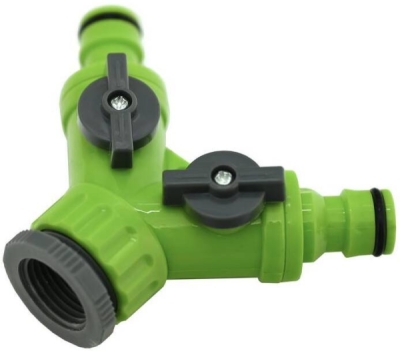 Rozdělovač hadicový Y 1/2" - 3/4" pro 2 rychlospojky s uzávěrem Garvia 20062