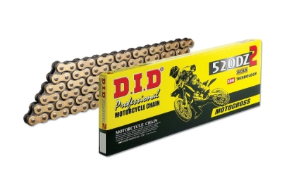 Motokrosový závodní řetěz D.I.D Chain 103042116 520DZ2 SDH 116 L Zlatá/Černá
