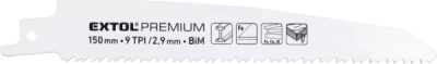 Plátky do pily ocasky 3ks, 150x22x1,6mm, Bi-metal EXTOL PREMIUM