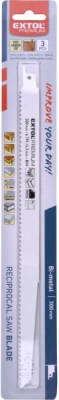 Plátky do pily ocasky 3ks, 300x19x1,25mm, Bi-metal EXTOL PREMIUM