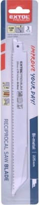 Plátky do pily ocasky 3ks, 225x22x1,6mm, Bi-metal EXTOL PREMIUM